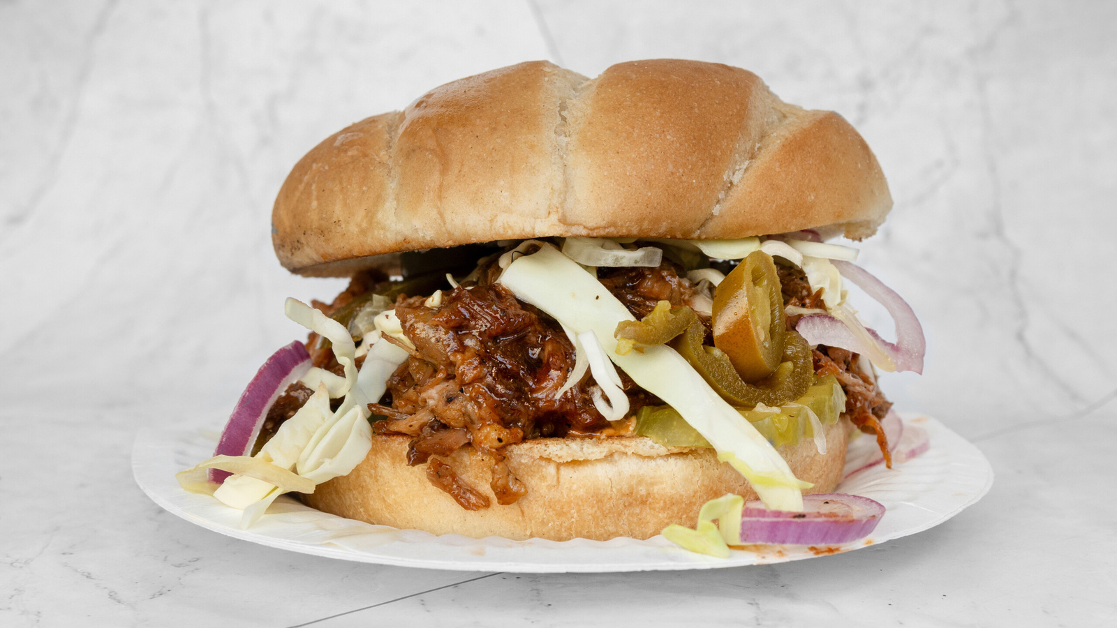 BBQ Carnitas Sandwich w/ fries